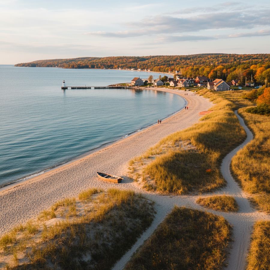 Morning light on Wasaga Beach shoreline